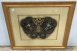 Hand Embroider Needle Point Bird Artwork Framed