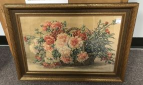 Jeanne Gerderes Original Floral Watercolor Circa 1885