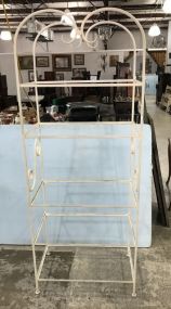 White Painted Metal Display Rack