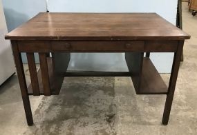 Antique Kneehole Writing Desk