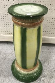 Majolica Look A Like Pedestal