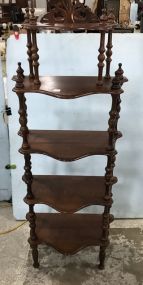 Mahogany Etagere Stand