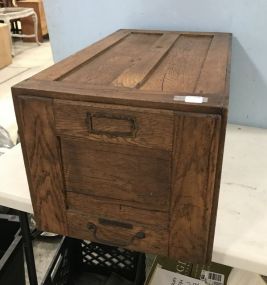 R. Taylor Company Oak Single Drawer File Cabinet