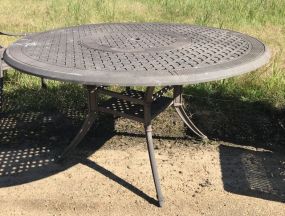 Large Metal Round Patio Table