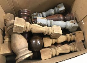 Assorted Group of Wood Spindles