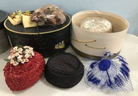 Six Vintage Ladies Hats