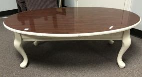 Painted Queen Anne Oval Coffee Table