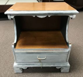 Blue Painted Night Stand