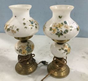 Pair of Small Globe Lamps