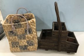 Decorative Baskets and Storage Divider