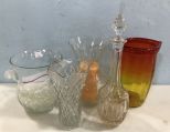 Five Decorative Glass Pieces