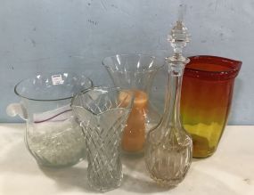 Five Decorative Glass Pieces