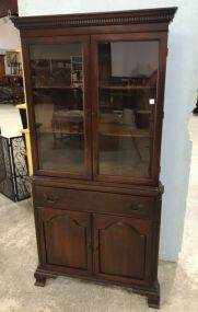 Duncan Phyfe Mahogany Corner Cabinet