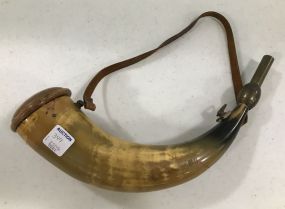 Vintage Black Powder Horn