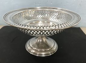 C.D. Peacock 2090/1 Reticulated Sterling Compote