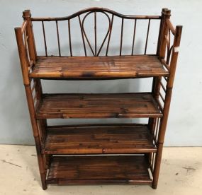 Vintage Bamboo Bookcase