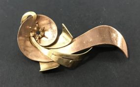 Marked 10K Gold Hand Crafted Pin
