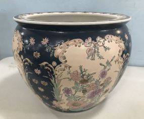 Chinese Fish Bowl Porcelain Planter