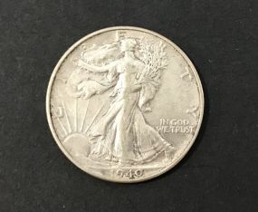 1940 Walking Liberty Silver Coin