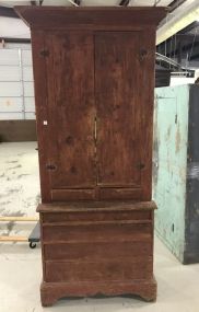 Antique Primitive Storage Cabinet