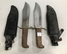 Two Pakistan Bowie Style Large Knife