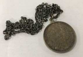 1898 Morgan Silver Dollar Necklace