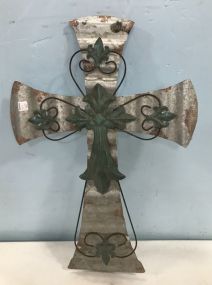 Decorative Metal Cross Wall Plaque