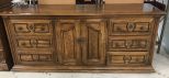 Late 20th Century Oak Triple Dresser