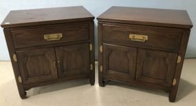 Pair of Davis Furniture Company Asian Style Night Stands
