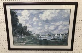 Framed Print of Waterway to City