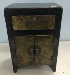 Black Painted Oriental Small Chest