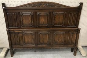 Vintage Oak Full Size Bed