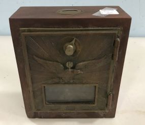 Vintage Oak Mail Box