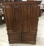 Modern Cherry Entertainment Cabinet