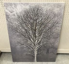 Modern Canvas Tree Print