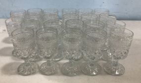 22 Pressed Glass 5 1/2