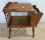 Vintage Maple Magazine Table