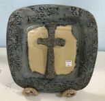 Tab Boren Decorative Pottery Cross Charger