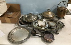 Group of Assorted Silver Plate Serving Pieces