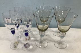 Decorative Glass Wine Stemware