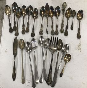 W.M. Rogers Silver Plate Flatware and Miscellaneous Flatware Pieces