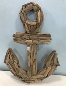 Wood Art Decorative Ship Anchor Wall Plaque