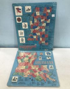 Louisiana and Mississippi State Puzzles