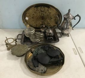 Brass and Silver Plate Decor