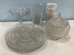 Clear Glass Decor and Serving Pieces