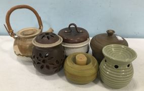 Pottery Pots, and Candle Holders