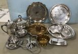 Group of Silver Plate Serving Pieces