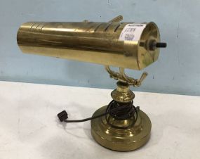 Vintage Brass Banker's Lamp