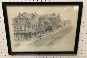 Signed Pencil of Basin St. 