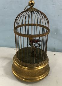 Early 1900's French Bontems Singing Bird Cage Automation